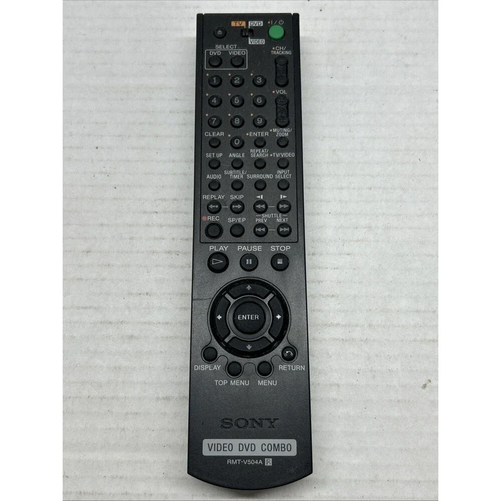 Sony Remote Control RMT-V504A Video DVD/VCR Combo - Tested